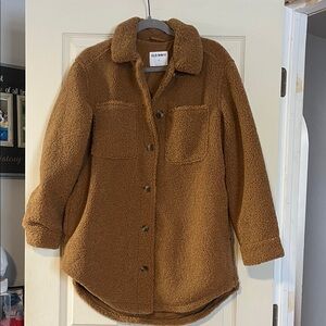 Old Navy teddy shacket jacket
